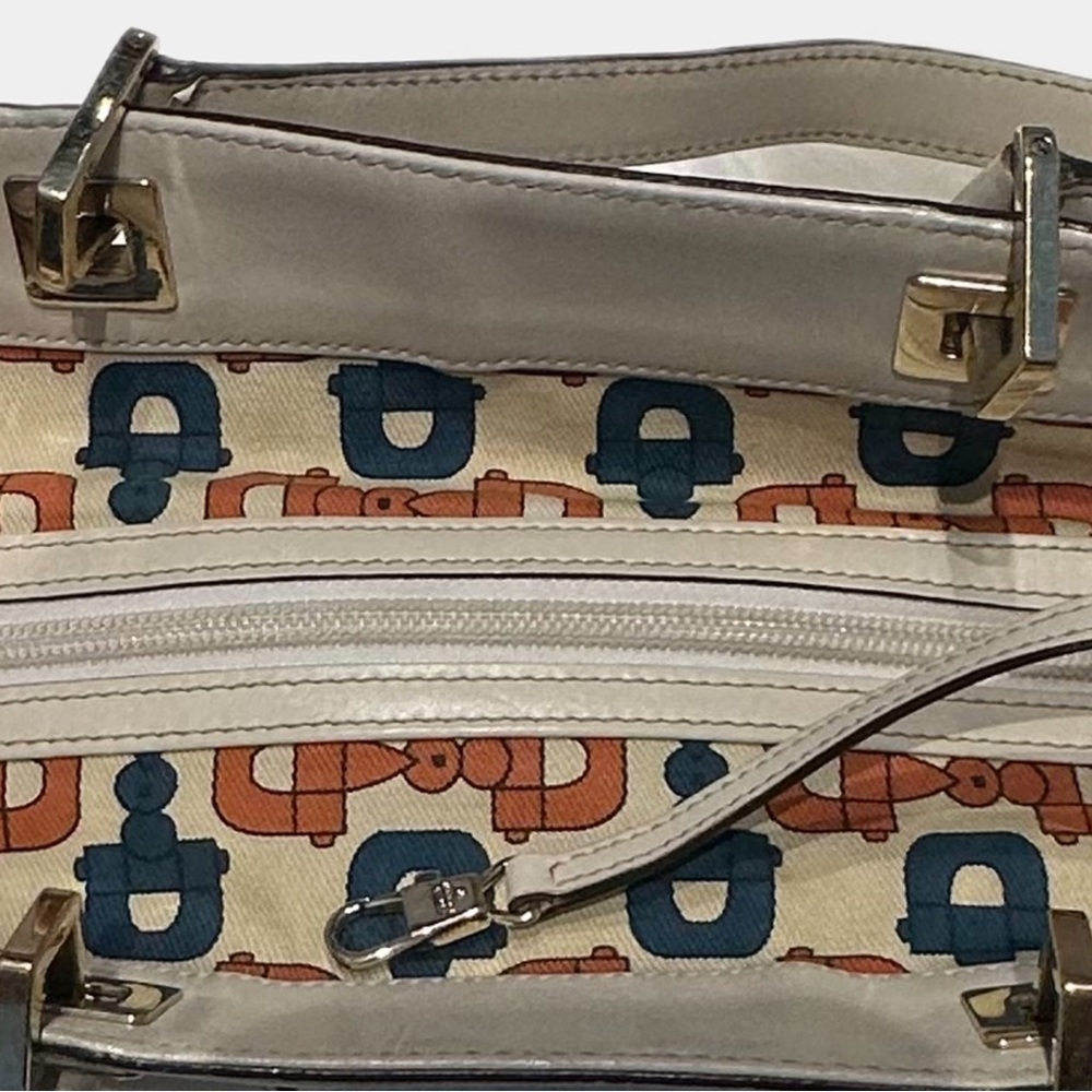 Authentic Gucci GG Signature Large Punch Tote - Picture 8 of 13